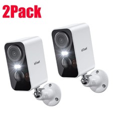 2PCS ieGeek Outdoor 2K Wireless Security Camera Home Battery CCTV Camera,Alexa