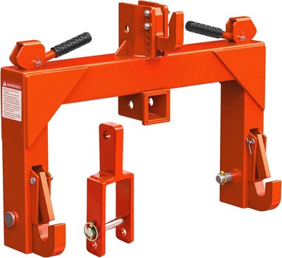 3 Point Quick Hitch Attachment & 2'' Receiver for Category 1 Tractors, 3000 lbs