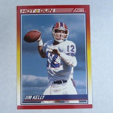 1990 Score Hot Gun Jim Kelly HOF #318, Buffalo Bills NM/M