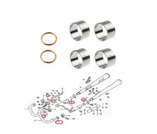 Honda CX GL 500 650 Kit guarnizioni collettore scarico completto