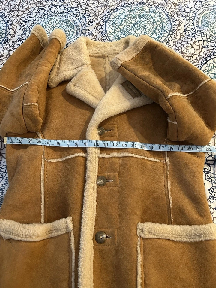 Abrigo de piel de oveja vintage Foto 3 de 4
