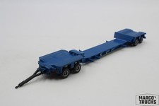 Herpa Schwerlastauflieger 2achs/2achs blau lackiert 1:87 /H27412