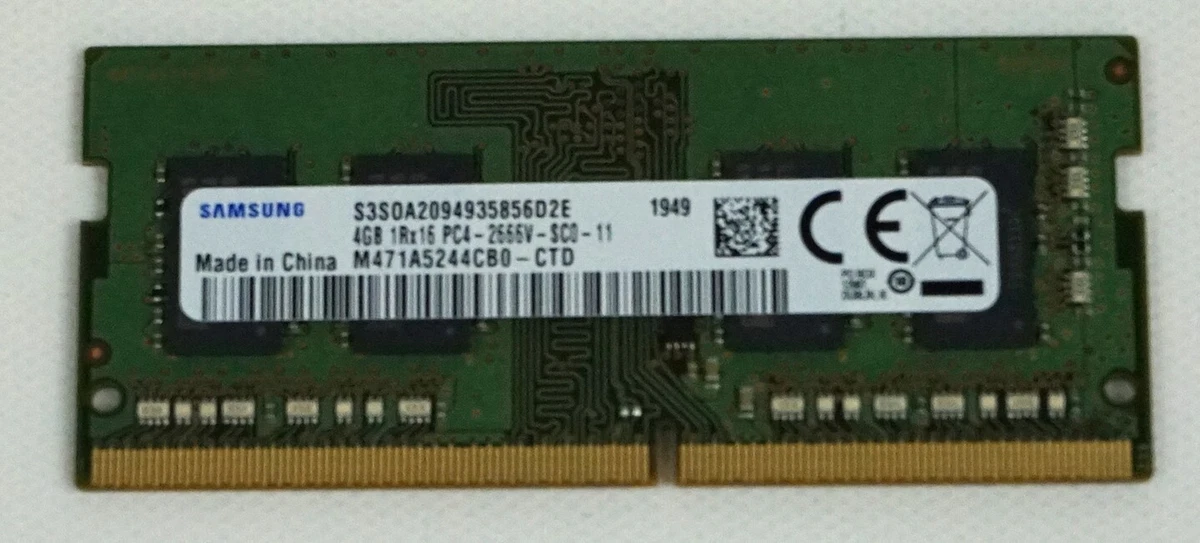 Samsung DDR4 SDRAM 4 GB Capacity per Module Memory (RAM) for sale