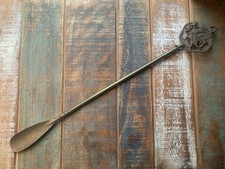 Very OLD Vintage Brass Shoehorn Full Body Dragon 19.5 In. Long Nice Quality RARE