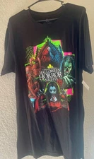 Universal Studios Halloween Horror Nights 24 Graphic T-shirt Men Large Black NWT