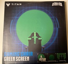 Titan Gaming Chair Green Screen for Streaming Circular 42.9" Diameter Folding