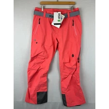 Stio Environ Snow Pant Belted Cantalope Ski Snowboard 100199 Women's Size L