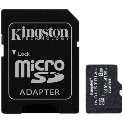 Kingston Industrial microSDHC-Karte 8 GB Class 10 UHS-I inkl. SD-Adapter