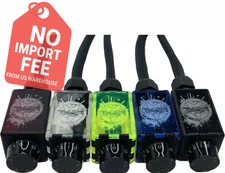 Sk𝑦 High Car Audio Blue Engraved Bass Knob –Premium Small CNC Amp Level Control