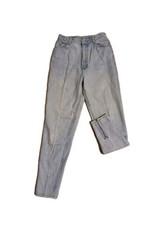 Vtg 90s Jordache Light Acid Wash Mom Jeans Zipper Ankle High Rise Sz 9/10 Retro