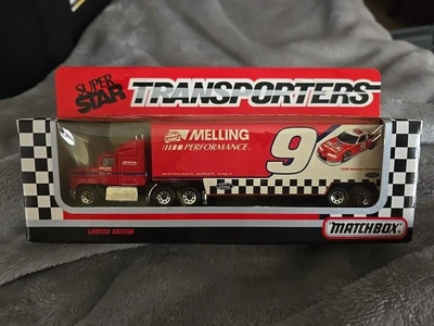 Matchbox Super Star Transporters Melling Performance 9 Bill Elliot CY109 1992 B1 - Image 1 of 2