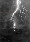 1900-1910s Thick Lightning Bolt Branch From Sky-to-Ground Glass Photo Negative — photo 1