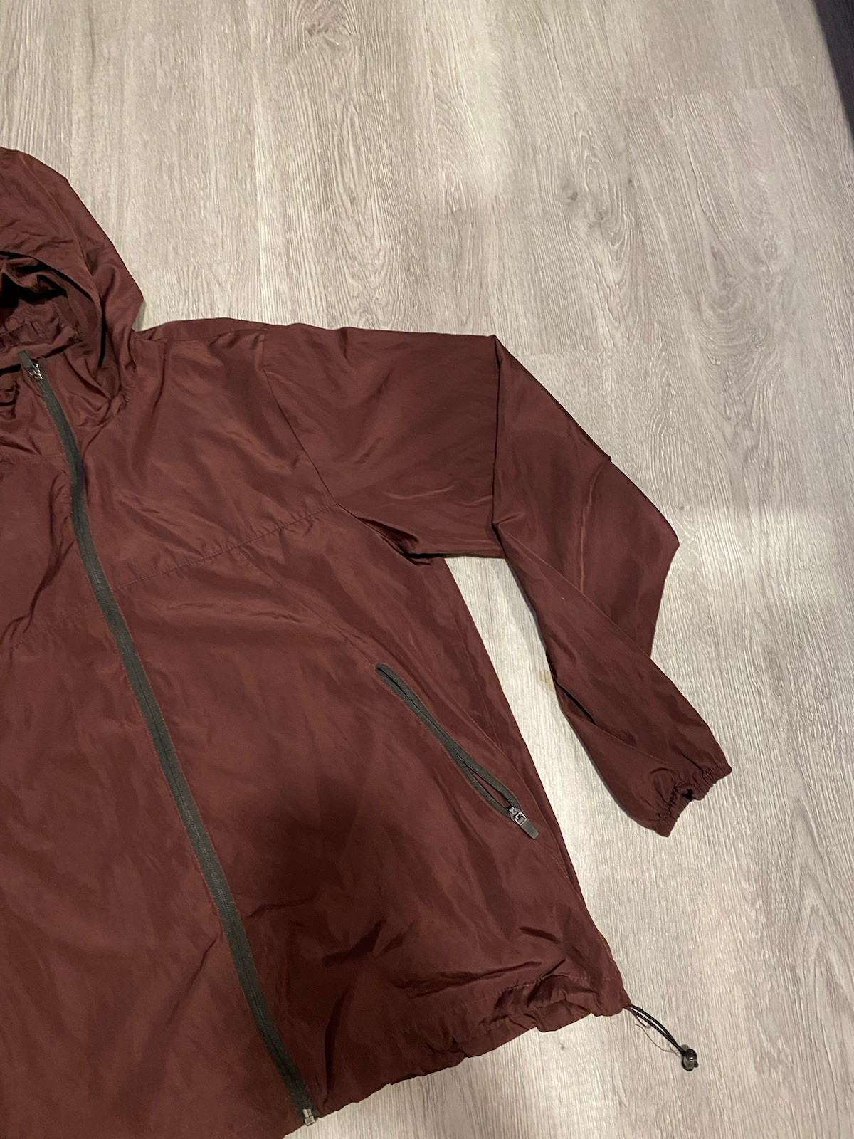 Size Large Resolution Full Zip Maroon Windbreaker - image 3