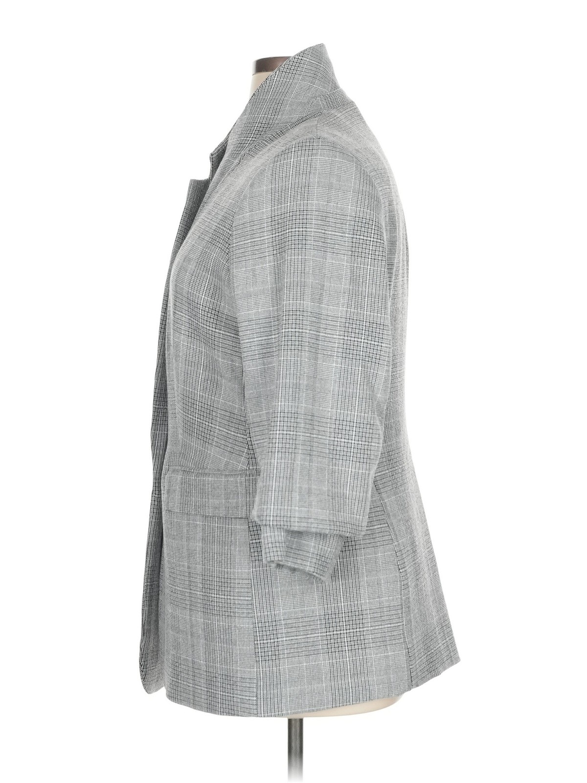 H&M Women Gray Coat XL thumbnail 4