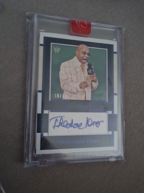 Wwe Panini Auto Teddy Long /49