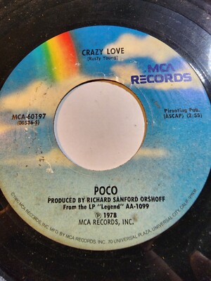 Poco : Crazy Love/Barbados - 45 rpm GOOD+ F247