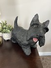 Vintage Scottie Black Scottish Terrier Dog Doorstop Door Stop Large Figure