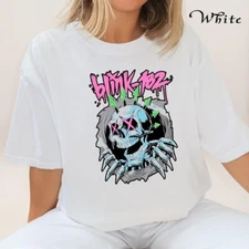 Blink 182 With Skeleton Shirt, Smile Face T-shirt, Vintage Smile Tee, Blink 182 