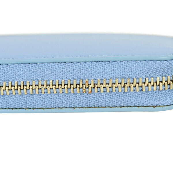 Celine Long Wallet Large Zip Calf Leather Blue Black Bicolor Celine Long Wallet Large Zip Calf Leather Blue Black Bicolor
