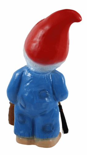 Enano de Jardín Decoración Figura Barrendero Calle Con Barrer Plástico H 31cm - Imagen 5 de 5