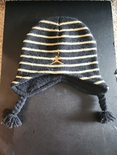 Air Jordan Jumpman Beanie Infant Winter Hat Cap - Black With Gold Stripes