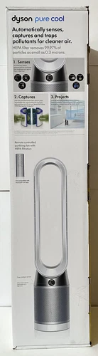 New Dyson Pure Cool HEPA Air Purifier Tower Fan with Remote TP4A White/Silver