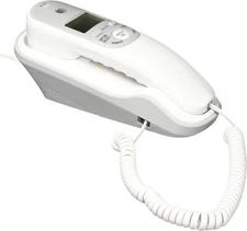 AT&T Corded Phone Home Office With Caller ID Desk And Wall Mount Telephone White