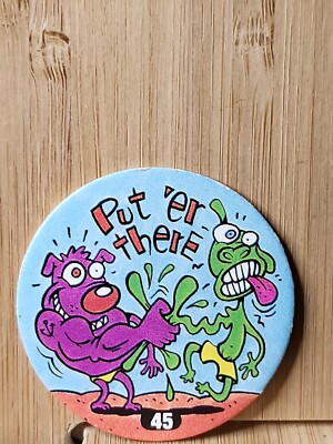 Official Slammer Jammer 1994 Pog Tazo #45 PUT 'ER THERE FREE POST