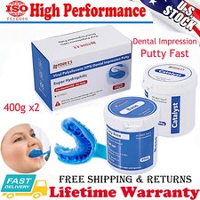 400g x2 Dental Impression Putty Fast Set Hydrophilic VPS 400g Base 400g Catal 