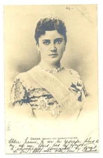 SERBIEN SERBIA 1908 FOTO PPC - QUEEN OF SERBIEN - VF 