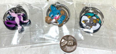 Lot Of 2! (3) Random Pokémon Keychains