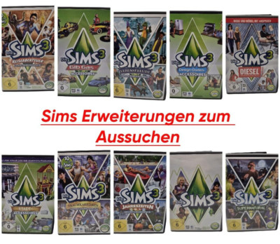 Die Sims 3  Viele Erweiterungen - Zum Aussuchen - PC DVD TOP Zustände Klassiker