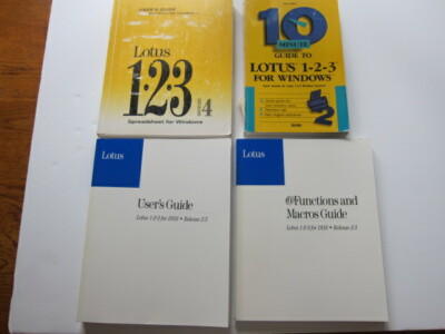BUNDLE OF LOTUS 1-2-3 REFERENCE BOOKS LISTED BELOW