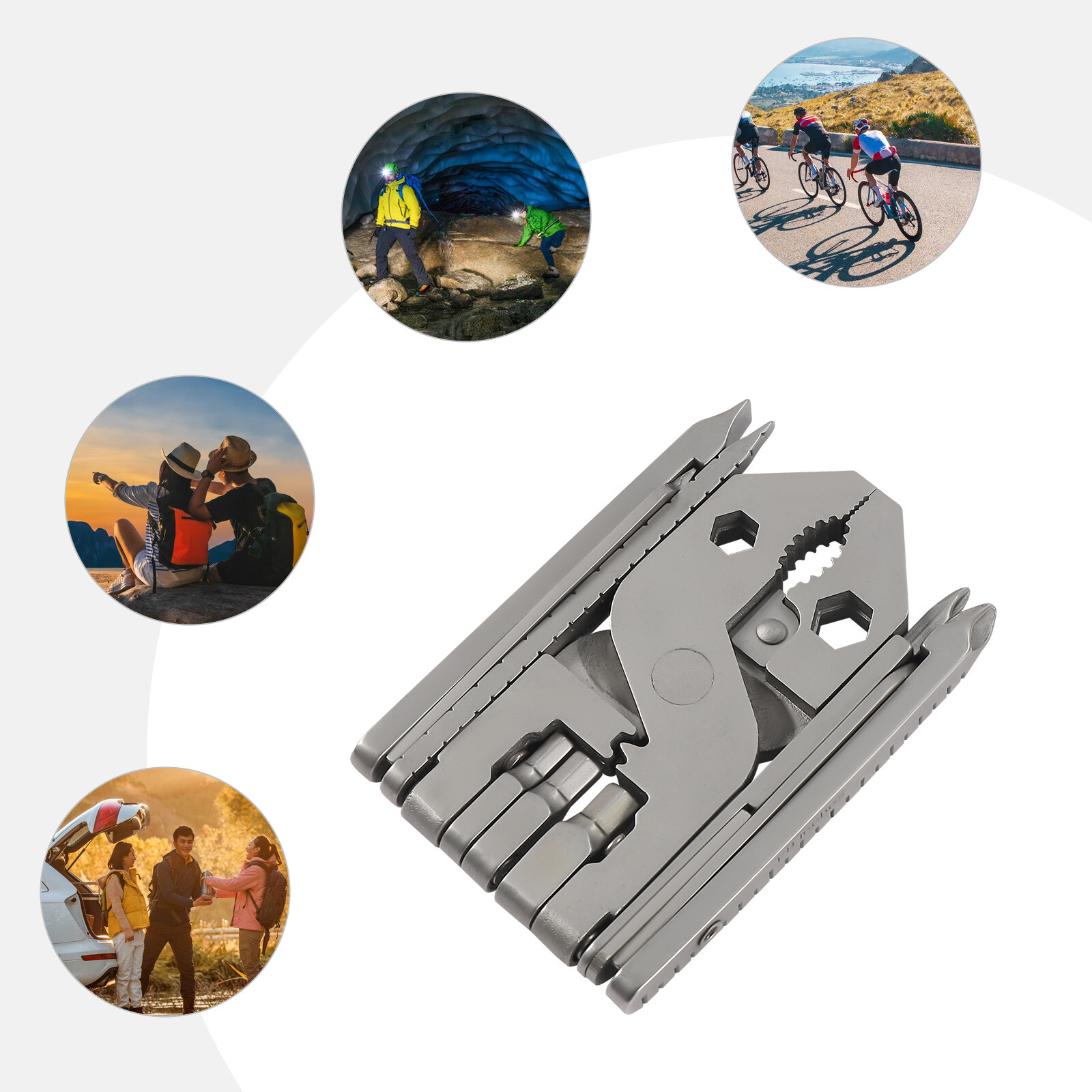 Multi Tool Pliers Portable Outdoor Compact Folding Pocket Camping Tool