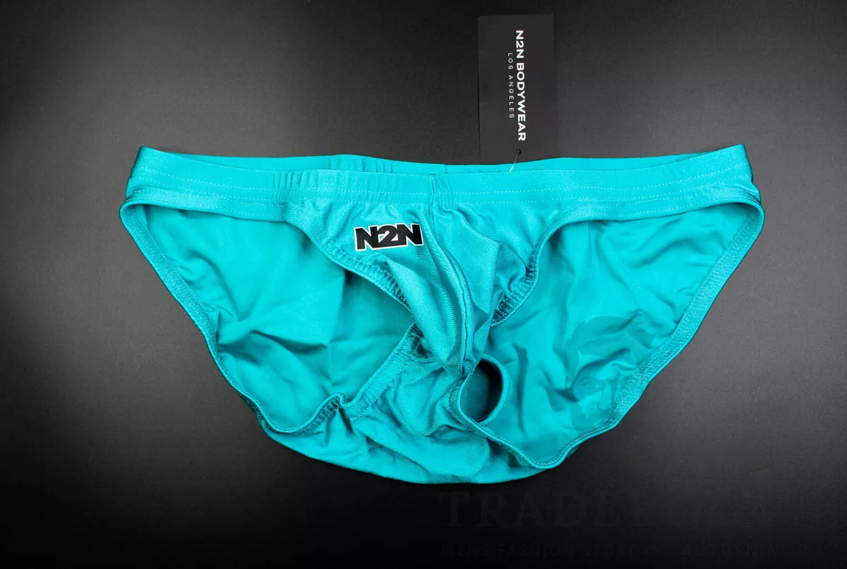 N2N Bodywear Men seafoam BLUE Maverick swim bikini swimwear underwear size  M L