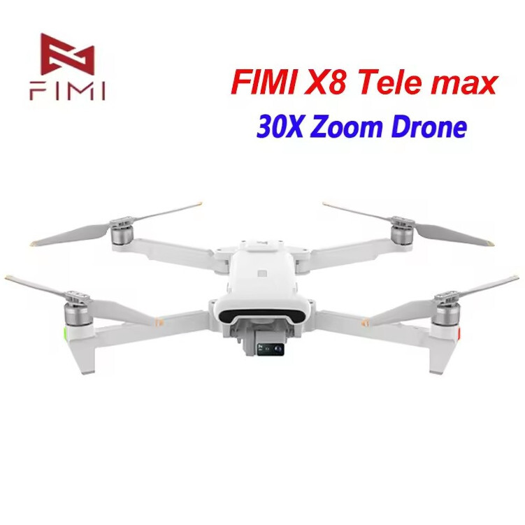 FIMI X8 Tele MAX 30x Zoom Drone 3-Axis Gimbal 4K 60Hz Professional