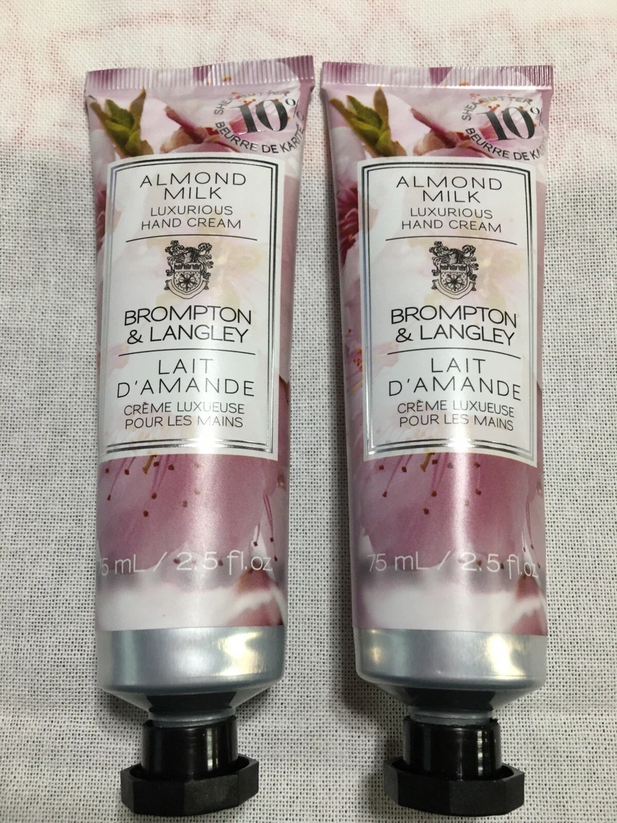 Brompton and Langley Luxurious Hand Cream Almond Milk 2.5 oz 75 ml