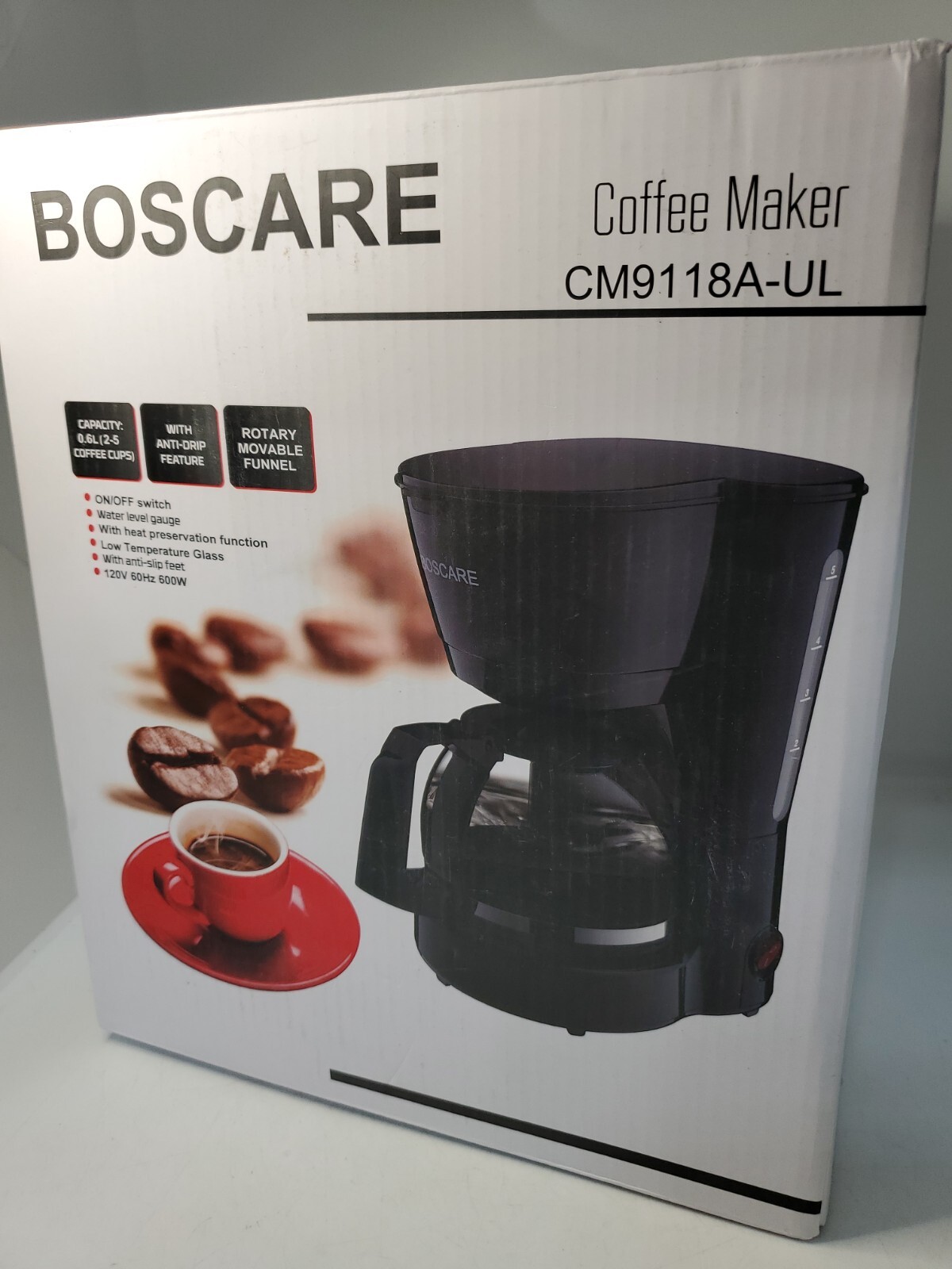 Coffeemaker Compact Anti-drip 0.6 L (2-5 Coffee Cups)