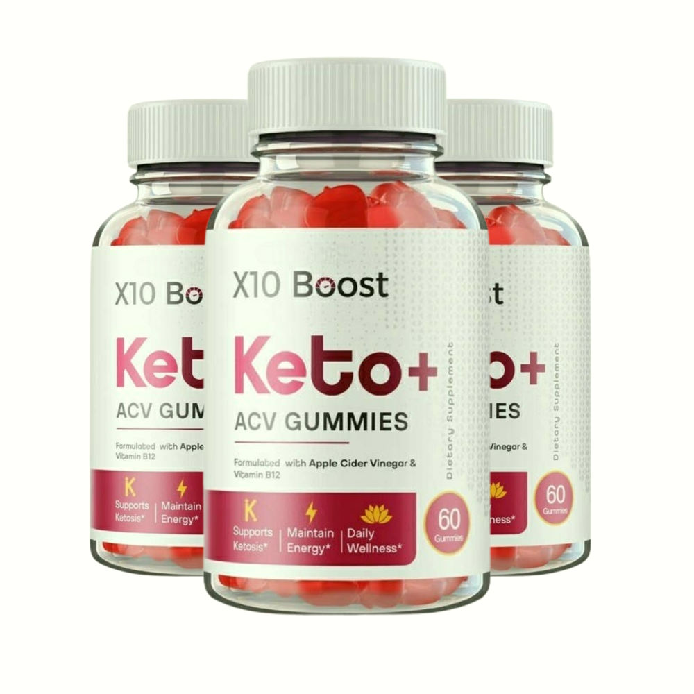 3-Pack X10 Boost Keto Gummies, X10 Boost Gummies Weight Loss (180 Gummies)