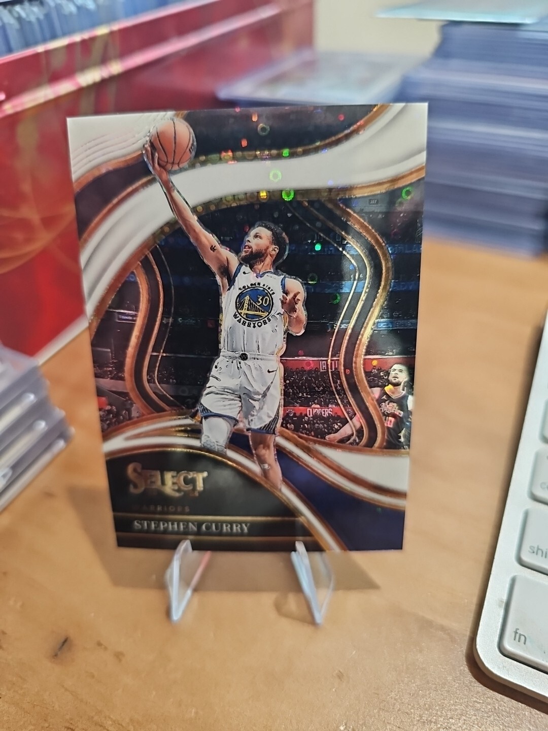 2024 Panini Select Stephen Curry /75 White Disco courtside #256