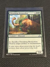 Magic the Gathering Rivals of Ixalan Mystery Booster Thrashing Brontodon