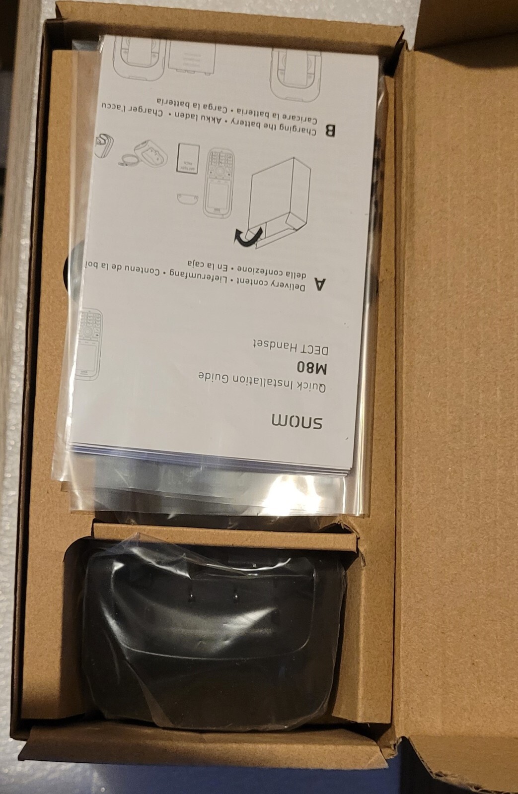 Snom M80 Téléphone sans fil professionnel DECT IP VoIP combiné Neuf