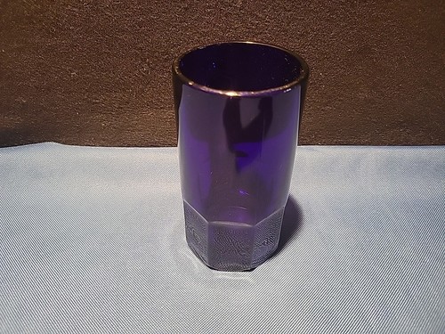 Vintage Cobalt Blue Glass Mug Beer Stein 5 1/2" Tall - Picture 4 of 6