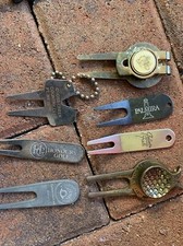 Golf divot tools in metal 7 pc