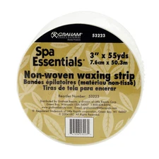 Graham Professional Spa Essentials Non-Woven Roll Waxing Strips- 3" x 55 Yards