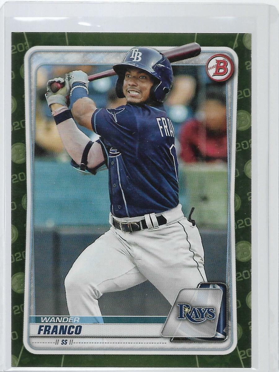 2020 Bowman Prospects Camo #BP1 Wander Franco RC SP 