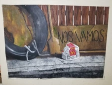 2012 paintings original hand painted. Cuban Liberty Oil On Canvas. Signed