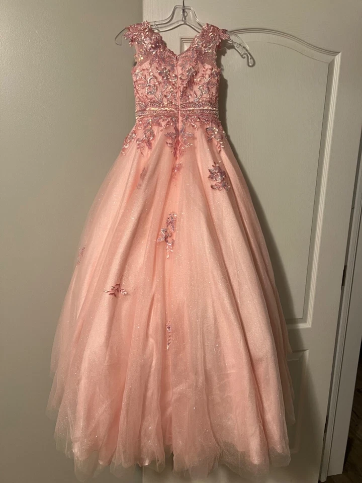 2 Lindos Niñas Formal Concurso Boda Baile Baile Vestido Talla 6 Foto 2 de 4