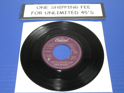 Anne Murray - I Just Fall In Love Again /Just To Feel -1979 Country 45 VG VINYL