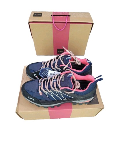 Zapatos bajos de trekking senderismo CMP Rigel para mujer 3Q54456 azul/coral talla UK 5.5/EU 39 - Imagen 2 de 17